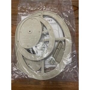 Alto's EZ Mat Oval Templates Set Framing Cutting Tool Tan Multi-Size 4-Piece NWT